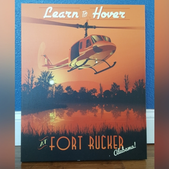 Other - Fort Rucker - Learn to Hover - UH - 1 Huey Canvas
